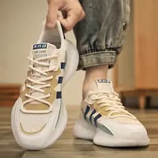 Putian sapatos esportivos masculinos verão 2026 novo estilo Casual correndo de sola grossa Anti-deslizamento Forrest Gum