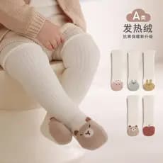 Bebê recém-nascido meias primavera outono inverno algodão 0 uma março 6 crianças 1 ano de idade mais veludo bebê Mid-tub
