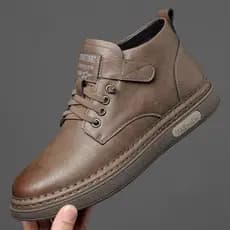 Woodpecker Martin botas masculinas inverno meados de alta superior forro de lã botas de algodão masculino botas curtas n