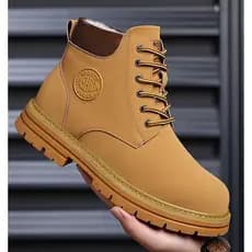 Woodpecker botas masculinas de sola macia Martin botas masculinas All-Match na moda botas de ruibarbo botas de algodão e