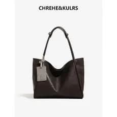 CHREHE & KULRS Nicho Bolsa Tote de grande capacidade feminina 2026 Novo estilo Commuter ombro axilas bolsa grande