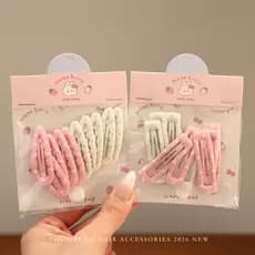 Crianças bolinhas bb clipe bebê bonito não machuca o cabelo Hairpin Headdress meninas testa franja clipe lateral quebrad