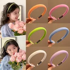 Coreia do sul novo estilo crianças bandana Liu Yifei mesmo estilo verde bandana Hairpin meninas laço de cabelo de alto v
