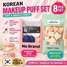 Conjunto De Sopro De Maquiagem Coreano 8 Peças De Esponja De Beleza Macia , Ferramenta Para Base