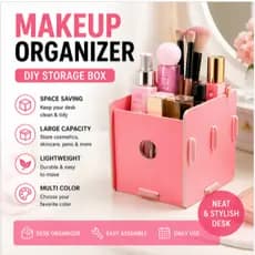 Organizador De Maquiagem Caixa DIY Suporte De Armazenamento De Cosméticos Mesa Multicolorido