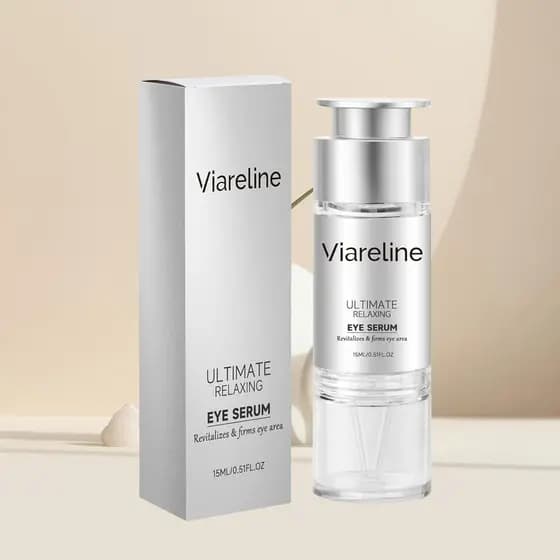 Sérum Relaxante para os Olhos, Revitaliza e Firma a Área dos Olhos, com Glicerina e Cafeína, 0,51 Fl Oz