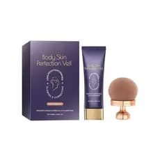 Corretivo Multi-Efeito Body Skin Perfection Veil, Com Pincel de Maquiagem, Creme Corporal de Cobertura Leve para Disfarç