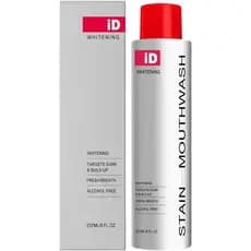 Enxaguante bucal clareador Hismile iD Stain, enxaguante bucal removedor de manchas para hálito fresco, promove dentes ma