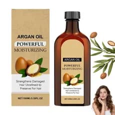 Sérum Capilar de Óleo de Argan Marroquino, Condicionador Leave-in para Cabelos, Óleo de Argan Natural para Hidratação Pr