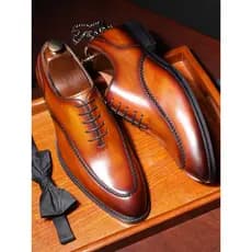 R R rrondmam sapatos de couro Formal britânico masculino couro genuíno apontou Toe Oxford casamento noivo sapatos feitos