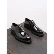 R RUONDMAM Couro Genuíno Estilo Britânico Desgaste Formal Sapatos de Negócios Sapatos de Couro Casuais de Sola Grossa Sa