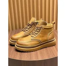 R RUONDMAM Sapatos de algodão masculinos de pele de inverno de uma peça de lã botas de neve masculinas de caxemira quent