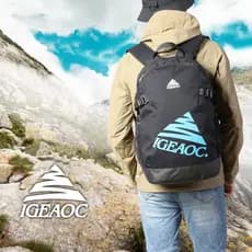 IGEAOC novo estilo moda lazer esportes viagem caminhadas grande capacidade repelente de água ao ar livre mochila computa