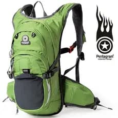 Pentagrama estrela de cinco pontas leve mochila esportiva pequena mochila masculina feminina Casual ciclismo mochila