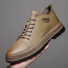 Sapatos de couro casuais masculinos sapatos de alta qualidade 2023 novo estilo sapatos masculinos primavera outono botas