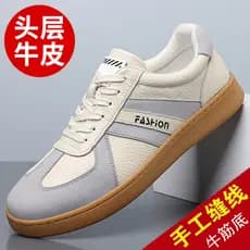 Sapatos de couro masculino 2026 novo estilo couro genuíno respirável esportes sapatos casuais camada superior couro bovi