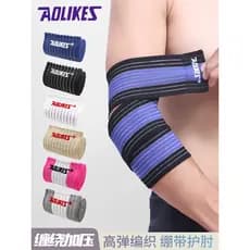 Cotoveleiras de Fitness bandagem elástica enrolamento basquete futebol braço almofadas Badminton cotoveleiras das mulher