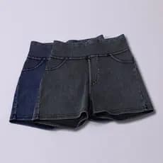 Imitação Denim esportes Yoga Shorts feminino magro cintura alta hip elevador exterior Wear verão saltando pêssego hip ca