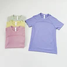Nova primavera alta elástica estilo fino roupas de Yoga topo feminino secagem rápida manhã correndo alta elástica camise