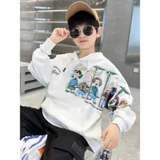 Roupas infantis para meninos moletom 2025 novo estilo roupas infantis de outono Tops esportivos da moda meninos roupas i