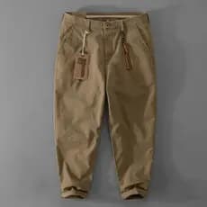 Ami cáqui calças casuais dos homens japonês Retro em linha reta novo estilo solto calças de trabalho primavera outono in