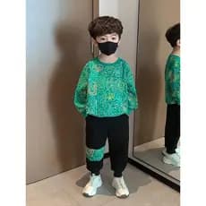 Meninos terno esportivo 2026 novo estilo primavera outono estilo ocidental meninos roupas de inverno crianças bebê legal