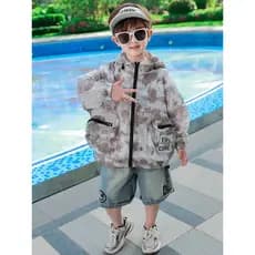 Crianças roupas infantis meninos protetor solar roupas infantis Anti-ultravioleta moda rufião bonito jaqueta de verão 20
