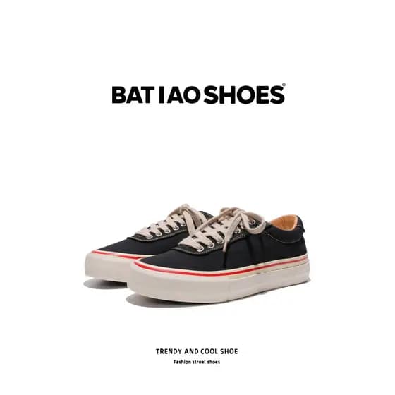 Sapatos masculinos Retro verão 2026 novo estilo preto americano High Street sapatos casuais All-Match tênis esportivos m