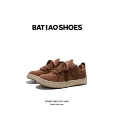 Sapatos masculinos sapatos americanos Retro tênis de rua respirável verão All-Match marrom sapatos casuais resistentes a