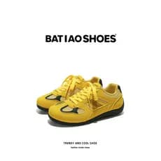 Sapatos masculinos 2026 novo estilo malha amarelo sapatos de treinamento alemão verão respirável All-Match na moda Casua