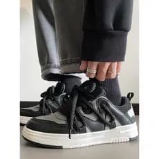 Puxar para trás sapatos masculinos All-Match 2026 novo estilo respirável nicho pão sapatos de sola grossa verão nacional