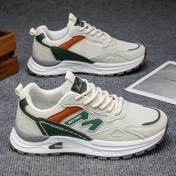 Sapatos masculinos verão respirável malha sapatos 2026 novo estilo esportes sapatos casuais Anti-deslizamento de sola ma