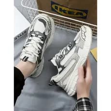 Sapatos únicos de malha respirável sapatos casuais na moda All-Match sola grossa antiderrapante pai sapatos 2026 novo es