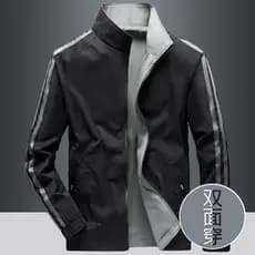 Primavera novo estilo jaqueta dupla face masculina primavera outono gola alta negócios Casual roupas superiores masculin