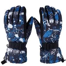 À prova dwaterproof água quente ciclismo forro de lã à prova de frio engrossado luvas de ciclismo masculino inverno bici