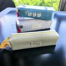 Chenguang Grande Abertura Estendida Estudante Lápis Caso Pequeno Pano Oxford Fresco Pequeno Quadrado Bolsa Pequeno Paraf