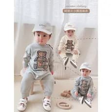 Macacão de bebê menino macacão de bebê versão coreana na moda bebê macacão menina macacão verificado roupas de outono