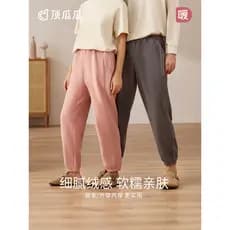 Top guagua topo guagua casa calças femininas calças de pijama calças compridas outono inverno masculino casal único calç