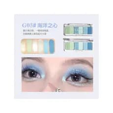 [Venda quente] gogotales Gogo Dance Summer Cold Lake Blue Paleta de sombras fosco verde perolado fino piscando
