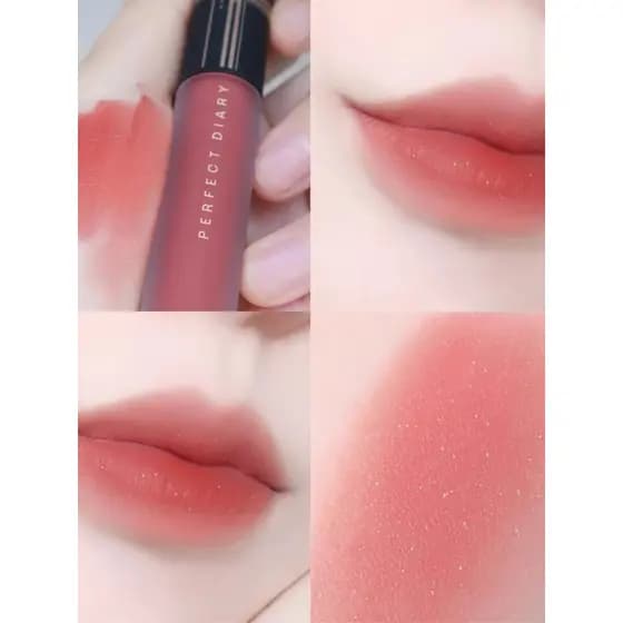 Tempo corredor veludo lábio esmalte V10 pêssego Oolong cor maquiagem caixa de presente V01 batom fosco estudante feminin