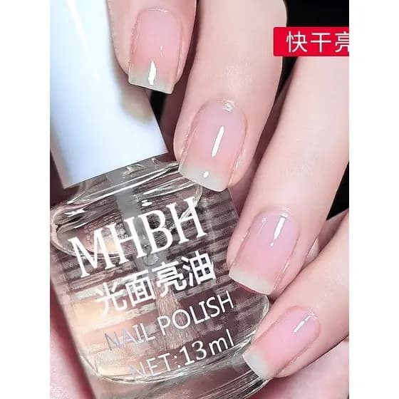 Esmalte transparente transparente, sem cozimento, longa duração, secagem rápida, 2026, novo estilo, não rasgável, incolo