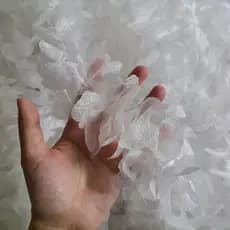 1m preço 7cm de largura branco Organza presente de casamento chapéu saia alça de ombro fada plissada decoração de renda