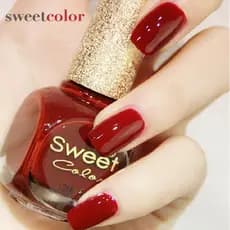Sweetcolor esmalte ecológico sem cozimento, cor Nude, vinho, vermelho, à prova d'água, secagem rápida, branco, de longa