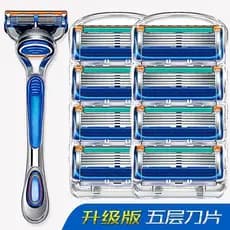 Nova cabeça de barbear Manual masculina de 5 camadas Geely Razor importada da Alemanha Lâmina Universal de cinco camadas