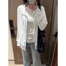Branco gola alta protetor solar roupas das mulheres dos homens verão novo estilo solto leve Anti-ultravioleta sensação l