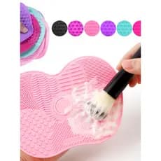 Frete grátis escova de maquiagem ferramenta de limpeza ventosa Silicone esfregando almofada escova luvas de limpeza puri