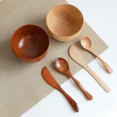 Casa salão de beleza tigela mexendo vara ferramenta DIY raspador escova Spa estilo japonês máscara de ajuste de madeira