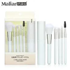 Mary Ann Conjunto de pincéis de maquiagem para iniciantes Conjunto completo de tinta macia para os olhos recebível portá