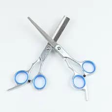 Tesoura de corte de cabelo em aço inoxidável, tesoura de cabeleireiro, corte plano, franja, corte de cabelo doméstico
