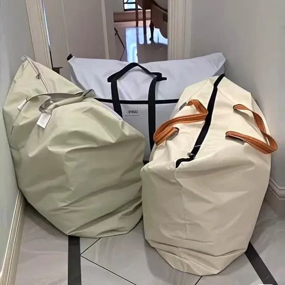 Saco de embalagem móvel de grande capacidade saco de armazenamento de colcha doméstica dormitório estudante roupas arrum